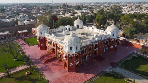 Aerial view of Barbar mahal bahawalpur Pakistan.