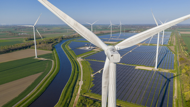Aerial View of Eekerpolder Solar Park Aerial View of Eekerpolder Solar Park