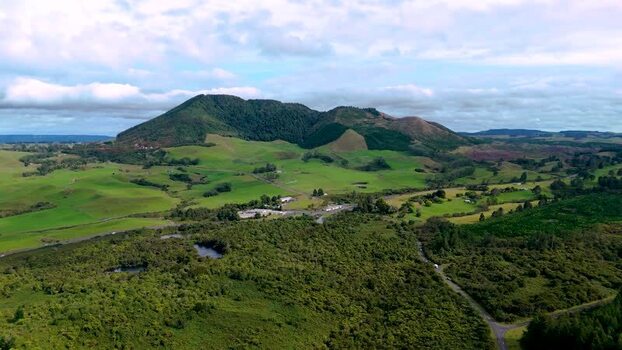 Aerial view of Waiotapu Thermal Wonderland New Zealand. Aerial view of Waiotapu Thermal Wonderland New Zealand.