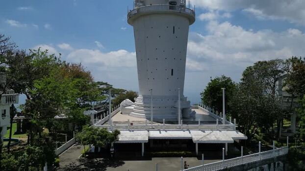 Aerial view of Ambuluwawa Tower in Gampola Sri Lanka. Aerial view of Ambuluwawa Tower in Gampola Sri Lanka.