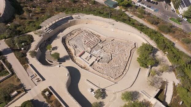 Aerial view of the Second Temple Model in Jerusalem Israel. Aerial view of the Second Temple Model in Jerusalem Israel.