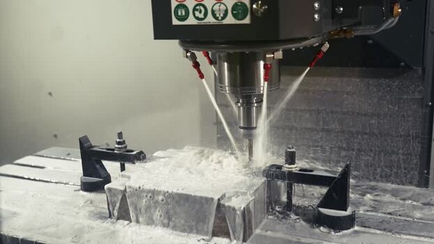 View of a CNC milling machine in Bogura Bangladesh.