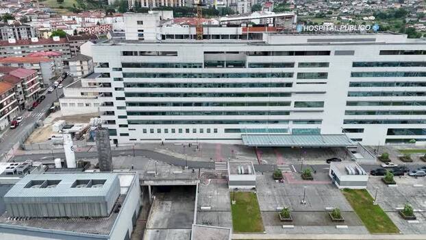 Aerial view of Complexo Hospitalario Universitario de Ourense CHUO Spain. Aerial view of Complexo Hospitalario Universitario de Ourense CHUO Spain.