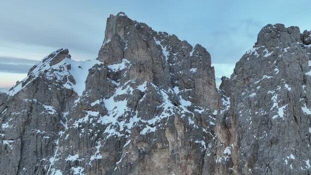 Aerial view of Parco Naturale Paneveggio Pale di San Martino Italy.