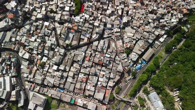 Aerial view of Rocinha favela in Rio de Janeiro Brazil. Aerial view of Rocinha favela in Rio de Janeiro Brazil.