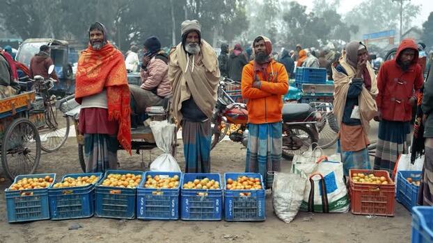 View of local vendors at a fruit market in Bogura Bangladesh. View of local vendors at a fruit market in Bogura Bangladesh.