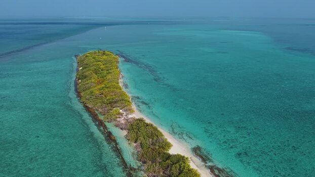 Aerial view of a tropical island and turquoise sea Maldives. Aerial view of a tropical island and turquoise sea Maldives.
