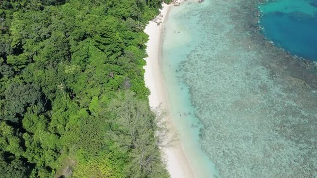Aerial view of Perhentian Islands coastline Malaysia. Aerial view of Perhentian Islands coastline Malaysia.