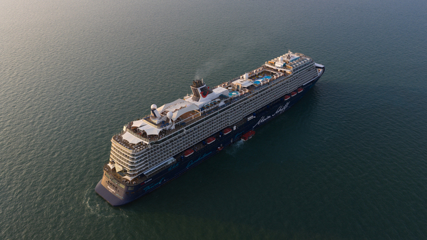 Pattaya City Thailand 06 March 2026 Mein Schiff 6 Cruise Ship Pattaya Bay Pattaya City Thailand 06 March 2026 Mein Schiff 6 Cruise Ship Pattaya Bay