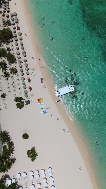 Aerial view of Grand Cayman beach Cayman Islands. Aerial view of Grand Cayman beach Cayman Islands.