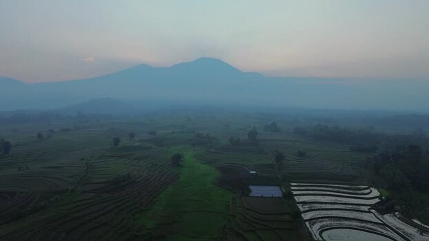 Aerial view of Kemumu rice terraces in Bengkulu Indonesia. Aerial view of Kemumu rice terraces in Bengkulu Indonesia.