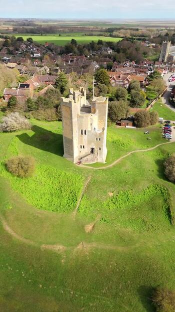 Aerial view of Orford Castle United Kingdom. Aerial view of Orford Castle United Kingdom.