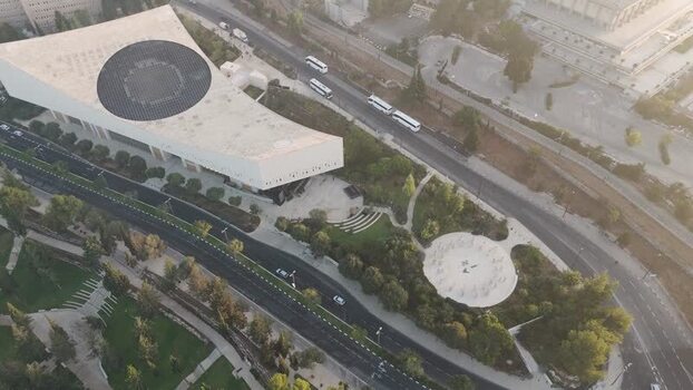 Aerial view of National Library of Israel in Jerusalem Israel. Aerial view of National Library of Israel in Jerusalem Israel.