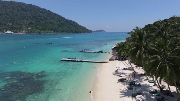 Aerial view of Perhentian Islands beach Malaysia. Aerial view of Perhentian Islands beach Malaysia.