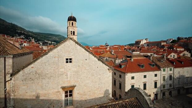 Aerial view of Old Town rooftops in Dubrovnik Croatia. Aerial view of Old Town rooftops in Dubrovnik Croatia.