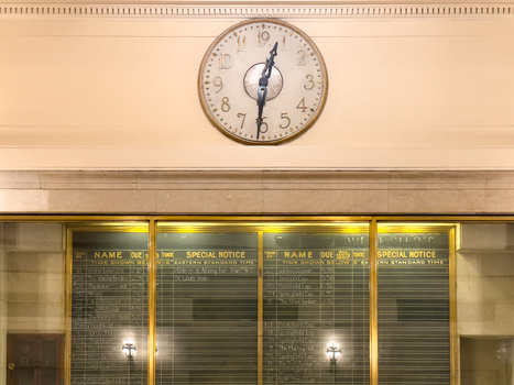 New York United States 14 May 2026 View of the iconic analog clock and vintage train departure board inside Grand Central Terminal. New York United States 14 May 2026 View of the iconic analog clock and vintage train departure board inside Grand Central Terminal.