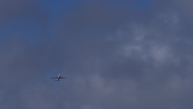 Aerial view of airplane in the sky Portugal.