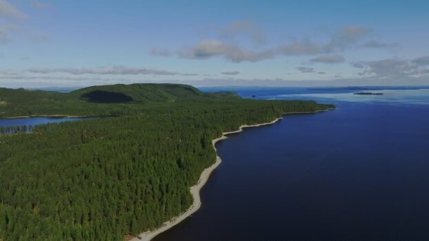 Aerial view of Koli National Park and Lake Pielinen Finland. Aerial view of Koli National Park and Lake Pielinen Finland.
