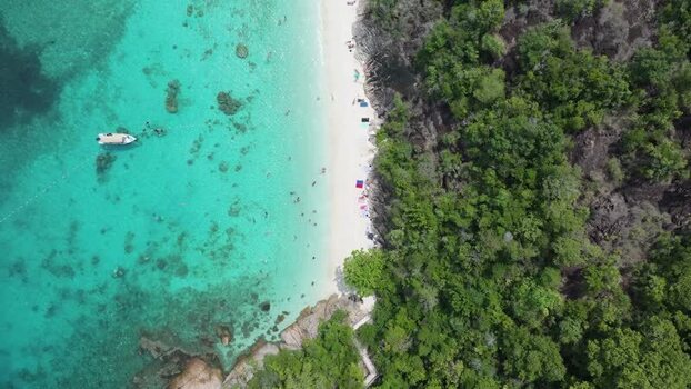 Aerial view of Perhentian Islands beach Malaysia. Aerial view of Perhentian Islands beach Malaysia.