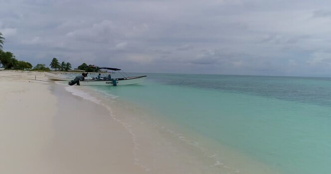 Aerial view of Los Roques archipelago Venezuela.