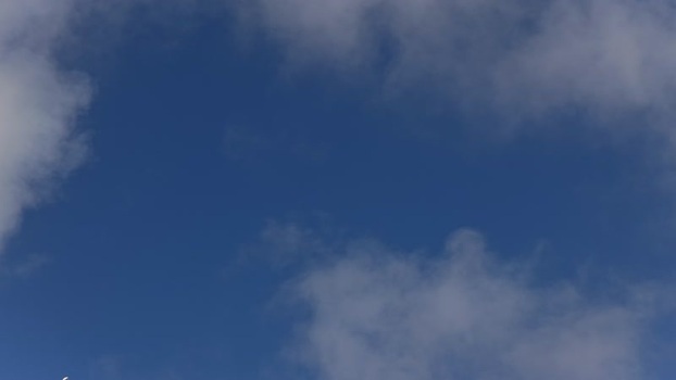 Aerial view of an airplane in the sky Portugal.