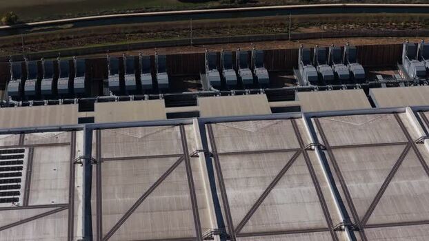 Aerial view of Google Data Centre in Cheshunt United Kingdom.
