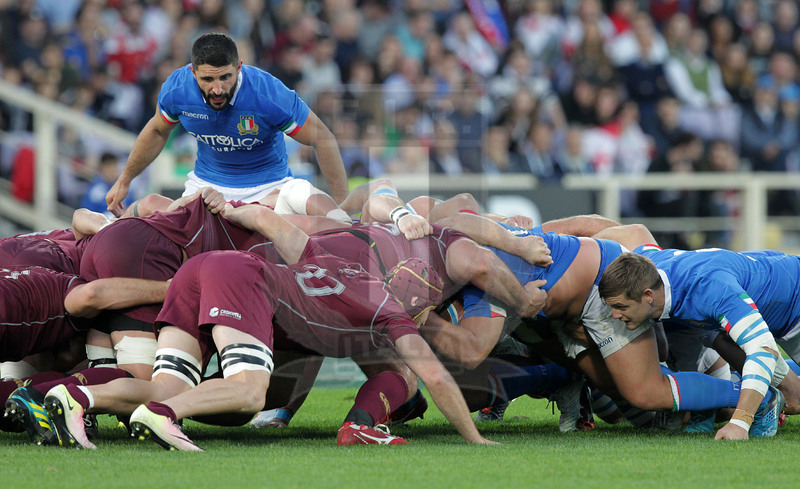 Cattolica Test Match 2018, Firenze, stadio Artemio Franchi 10/11/2018, Italia v Gorgia, mischie a confronto. Foto Daniele Resini/Fotosportit