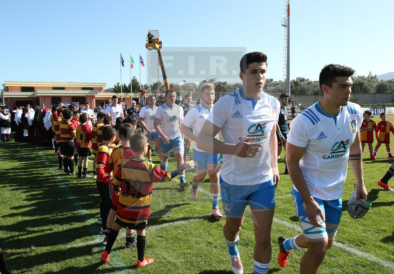 RBS Sei Nazioni 2017, Capoterra (Cagliari), stadio Santa Rosa 10/03/2017, Italia U20 v Francia U20,