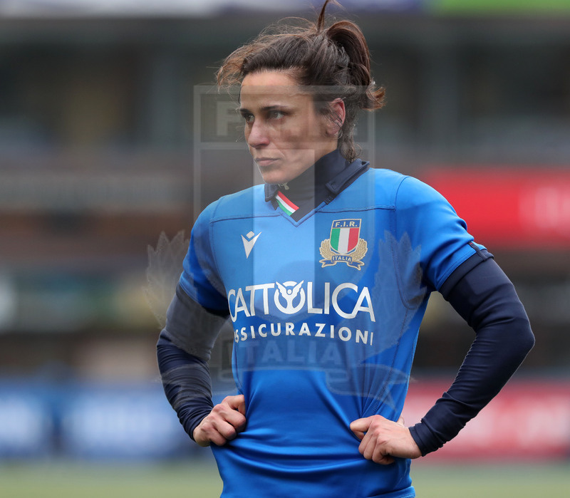 Guinness Sei Nazioni Donne 2020, Cardiff, Arms Park 02/02/2020 Galles Donne v Italia Donne, Sara Barattin. Foto Daniele Resini/Fotosportit