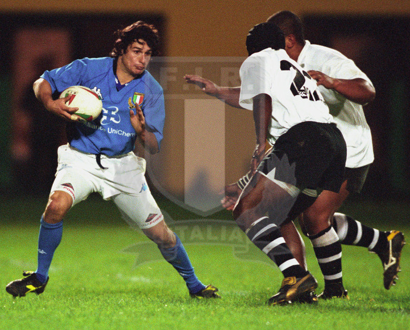 Jaguar Test Match 2001, Treviso, stadio Monigo 10/11/2001, Italia v Fiji, Massimiliano Perziano. Foto Daniele Resini/Fotosportit