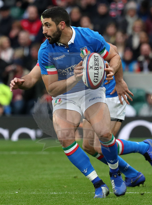 Guinness Sei Nazioni 2019, Round 4, Londra, Twickenham 09/03/2019, Inghilterra v Italia, Tito Tebaldi. Foto Daniele Resini/Fotosportit