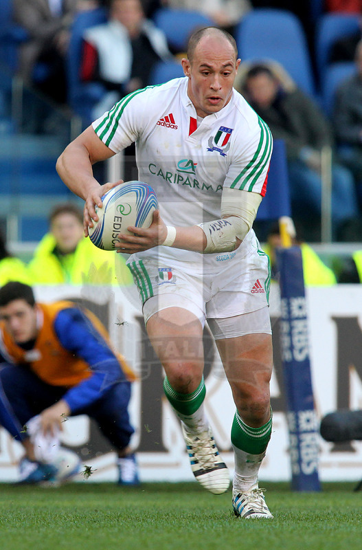 RBS Sei Nazioni 2014, Roma, stadio Olimpico 22/02/2014, Italia v Scozia, Sergio Parisse. Foto Daniele Resini/Fotosportit