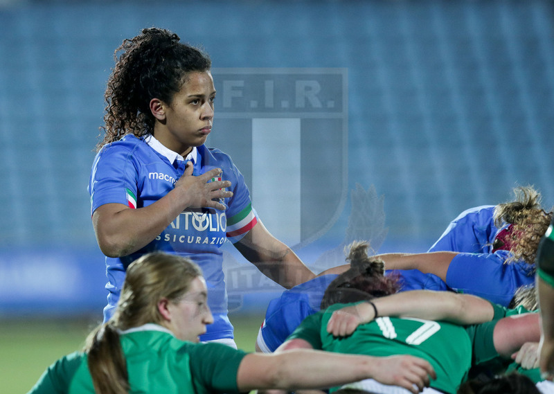 Guinness Sei Nazioni 2019 Donne, Round 3, Parma, Stadio Lanfranchi, 23/02/2019, Italia Donne v Irlanda Donne. Giada Franco. Foto Roberto Bregani/Fotosportit