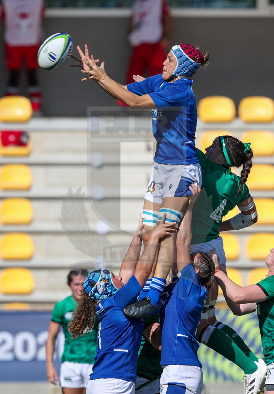 Rugby World Cup 2021 Women, Qualifier, Parma, stadio Lanfranchi 19/09/2021, Italia Donne v Scozia Donne, Elisa Giordano conquista touche. Foto Roberto Bregani/Fotosportit