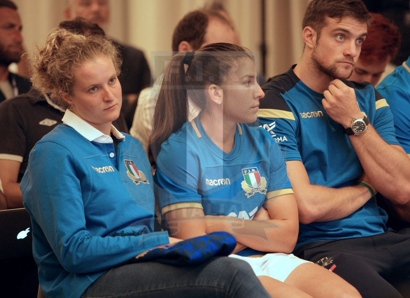 Milano, presentazione del nuovo sponsor tecnico Fir, Milano, NHOW Hotel 03/07/2017, gli atleti delle Nazionali intervenuti: Isabella Locatelli, Maria Magatti, Edoardo Padovani. Foto Daniele Resini/Fotosportit