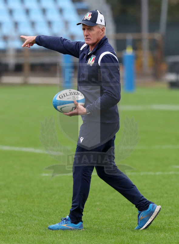 Autumn Nations Series 2021, Parma, Itallia v Uruguay, stadio Lanfranchi, team run della Nazionale Maggiore, Kieran Crowley. Foto Daniele Resinii/Fotosportit
