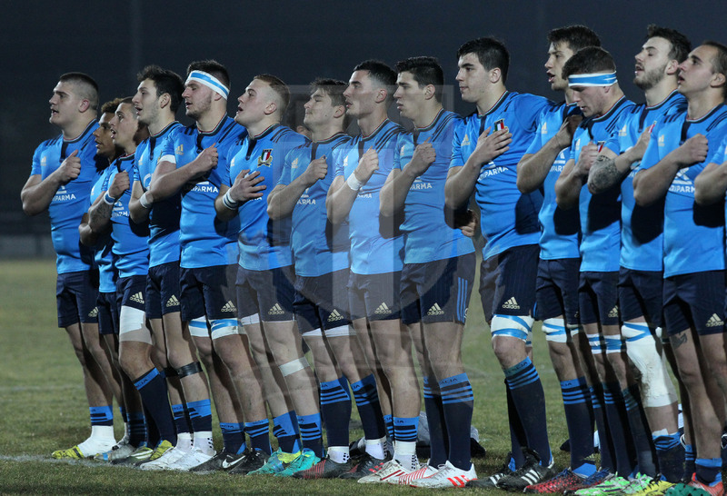 RBS Sei Nazioni 2017, Legnano, stadio Mari 03/02/2017, Italia U20 v Galles U20, azzurri all\