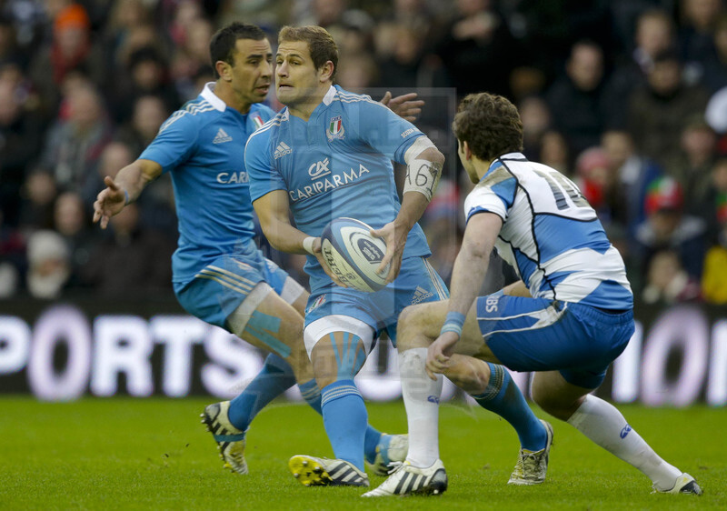 RBS 6 Nazioni 2013, Edimburgo, Murrayfield Stadium, 9-02-2013, Scozia v Italia. Tobias Botes e Orquera