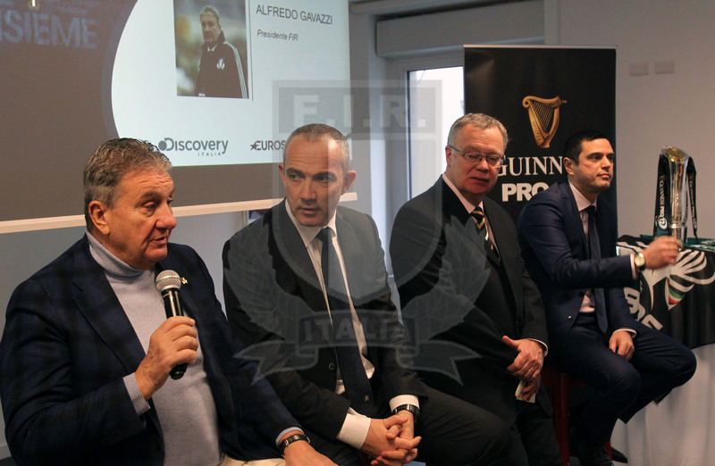 Milano, 19/12/2016, presentazione del derby fra Zebre e Benetton Treviso, l\