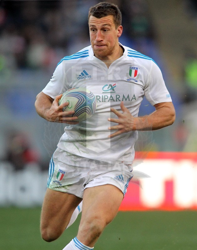 Sei Nazioni 2013, Roma, stadio Olimpico 03/02/2013, Italia v Francia, Alberto Sgarbi.