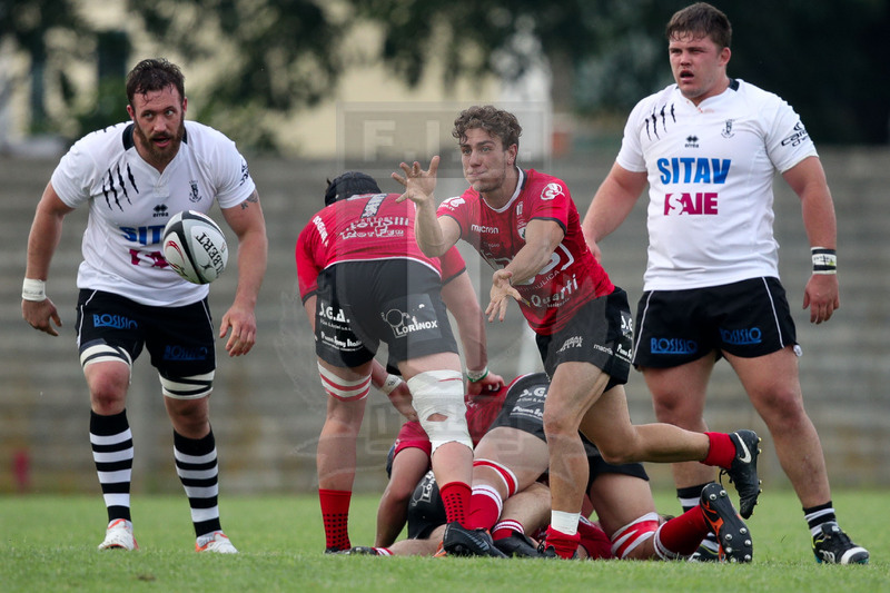 Rugby, Finale Serie A, Piacenza, Stadio Beltrametti, 9/06/2019, SITAV Lyons Piacenza v HSB Rugby Colorno. Nicola Boccarossa apre palla. Foto Roberto Bregani/Fotosportit.