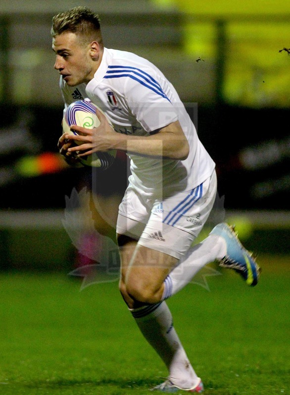 Rbs 6 Nazioni Under 20, Fontanafredda 21/02/2014, Italia U20 v Scozia U20, la corsa verso la meta di Alessandro Torlai.