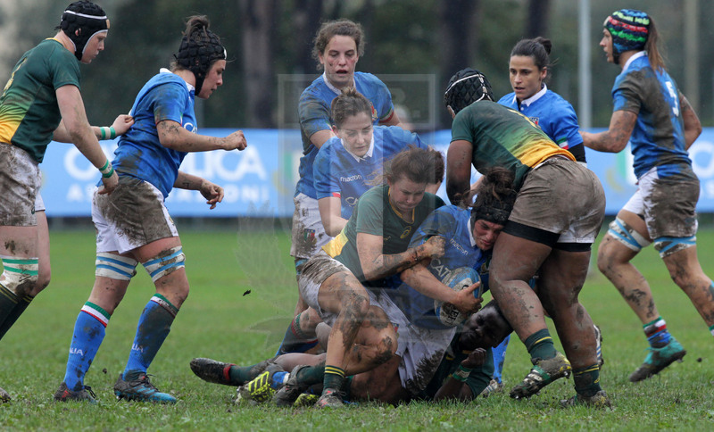 Cattolica Test Match Donne, Prato, stadio Chersoni 25/11/2018, Italia Donne v Sudafrica Donne, Melissa Bettoni non passa. Foto Daniele Resini/Fotosportit