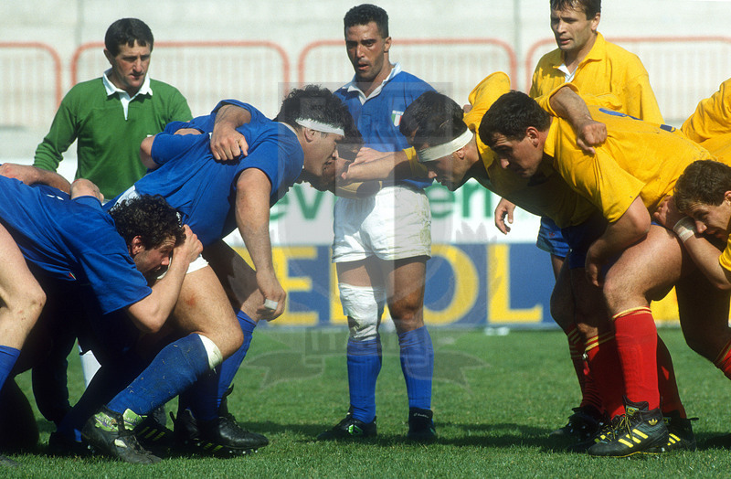 Coppa Europa Fira 1992, Rovigo, stadio Battaglini 18/04/1992, Italia v Romania,