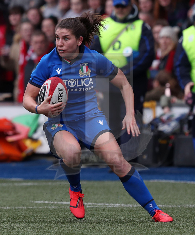 Guinness Sei Nazioni Donne 2020, Cardiff, Arms Park 02/02/2020 Galles Donne v Italia Donne, Maria Magatti. Foto Daniele Resini/Fotosportit