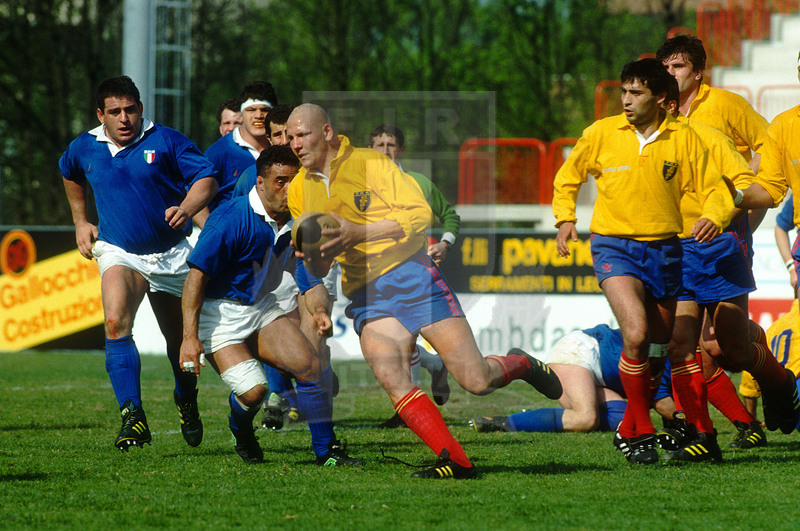 Coppa Europa Fira 1992, Rovigo, stadio Battaglini 18/04/1992, Italia v Romania,