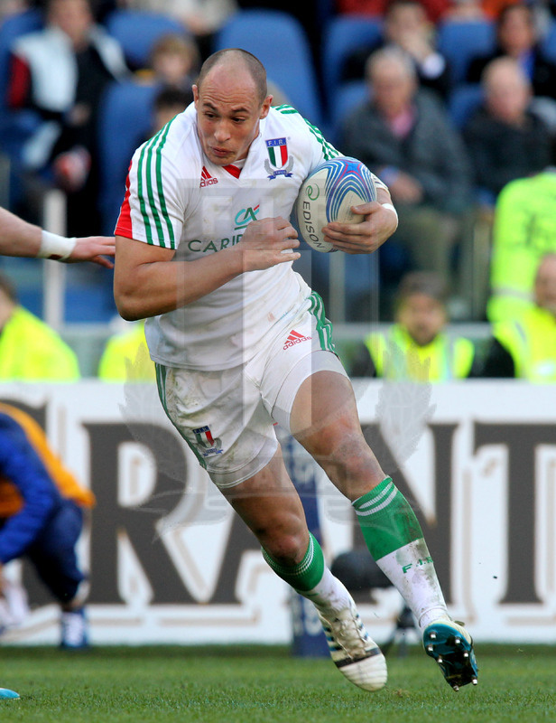 RBS Sei Nazioni 2014, Roma, stadio Olimpico 22/02/2014, Italia v Scozia, Sergio Parisse. Foto Daniele Resini/Fotosportit