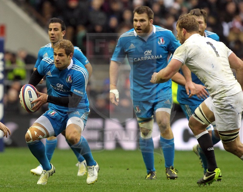 Sei Nazioni 2013, Twickenham 10/03/2013, Inghilterra v Italia, Tobias Botes con 