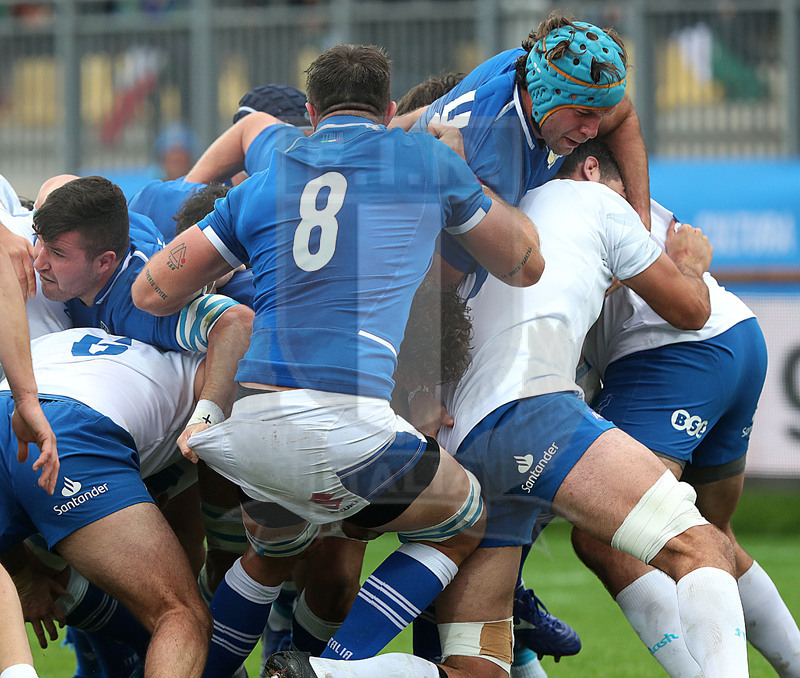 Autumn Nations Series 2021, Parma, stadio Lanfranchi 20/11/2021, Itallia v Uruguay, Marco Fuser in un drive azzurro. Foto Daniele Resini/Fotosportit