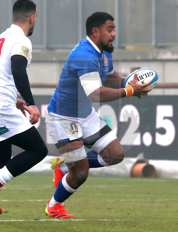 Test match, Parma, stadio Lanfranchi 18/12/2021, Italia Emergenti v Romania, Toa Halafihi. Foto Daniele Resinii/Fotosportit